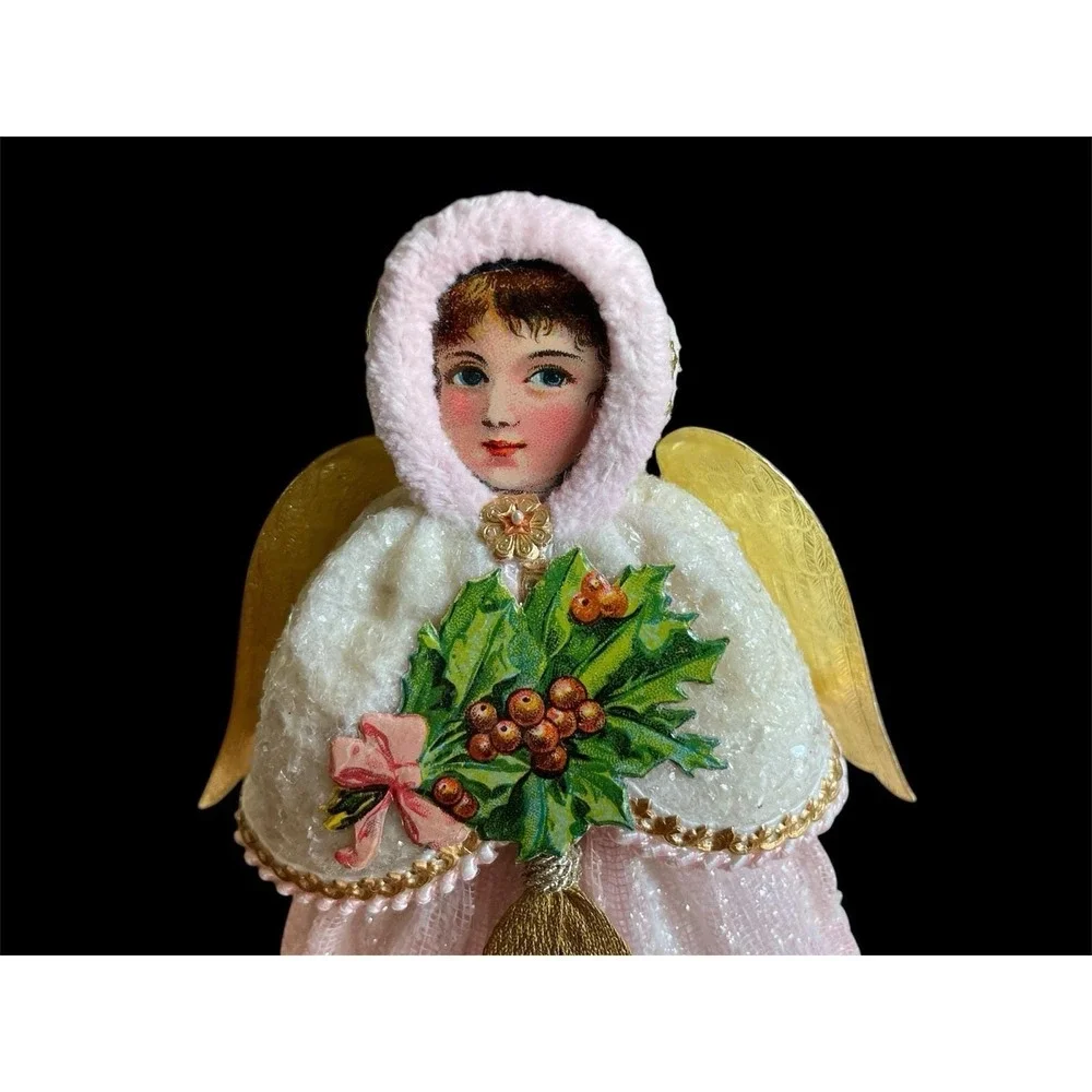 Blumchen‎ Snow Angel Victorian Style Ornament Angelic Topper Little Holly BB117